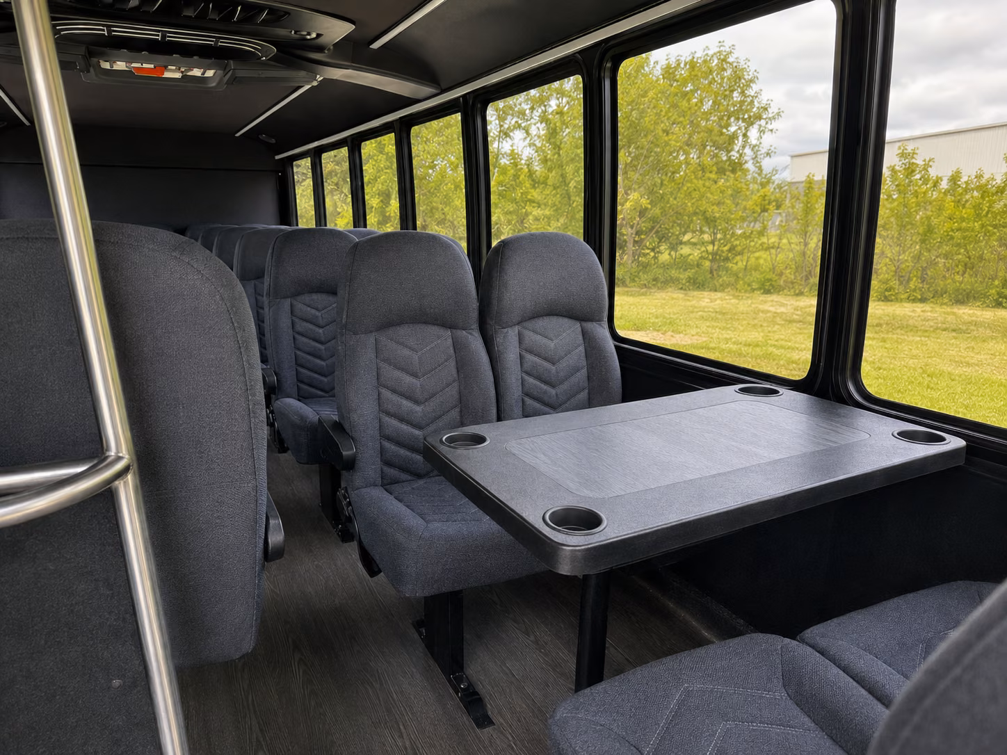 carson 15 passenger minibus inside