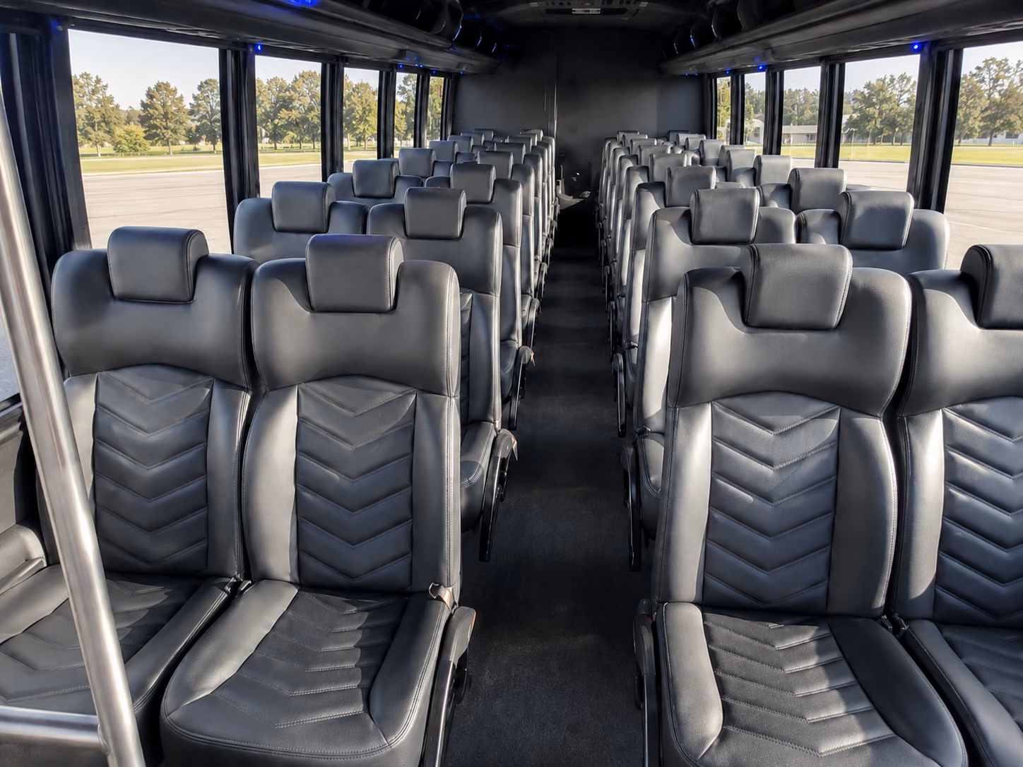 carson 18 passenger minibus inside