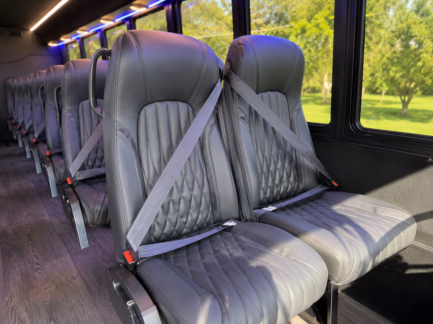 carson 20 passenger minibus inside