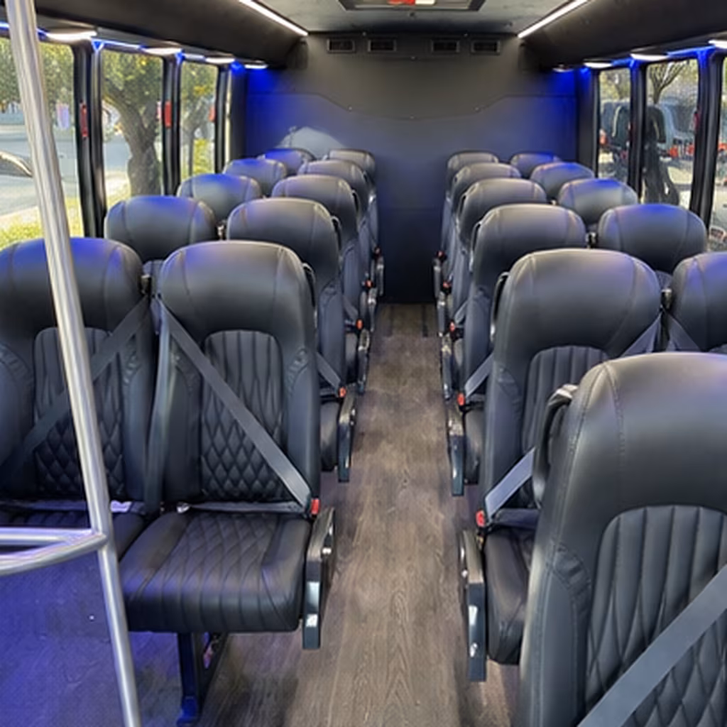 carson 25 passenger minibus inside