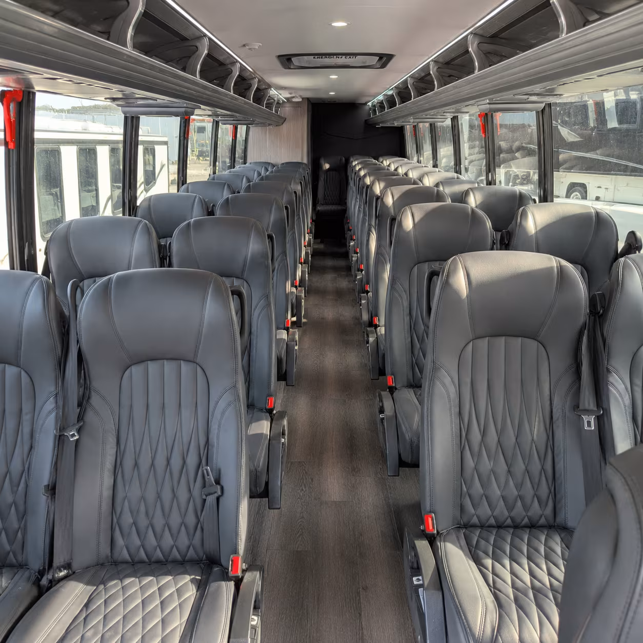 carson 28 passenger minibus inside