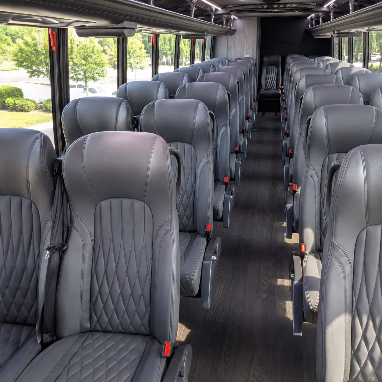 carson 28 passenger minibus interior