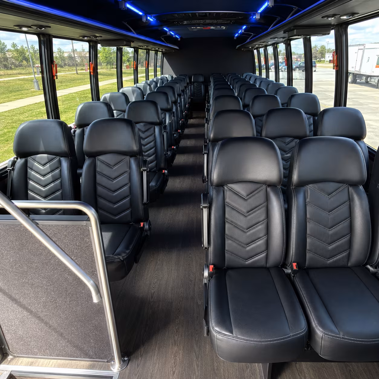 carson 35 passenger minibus inside