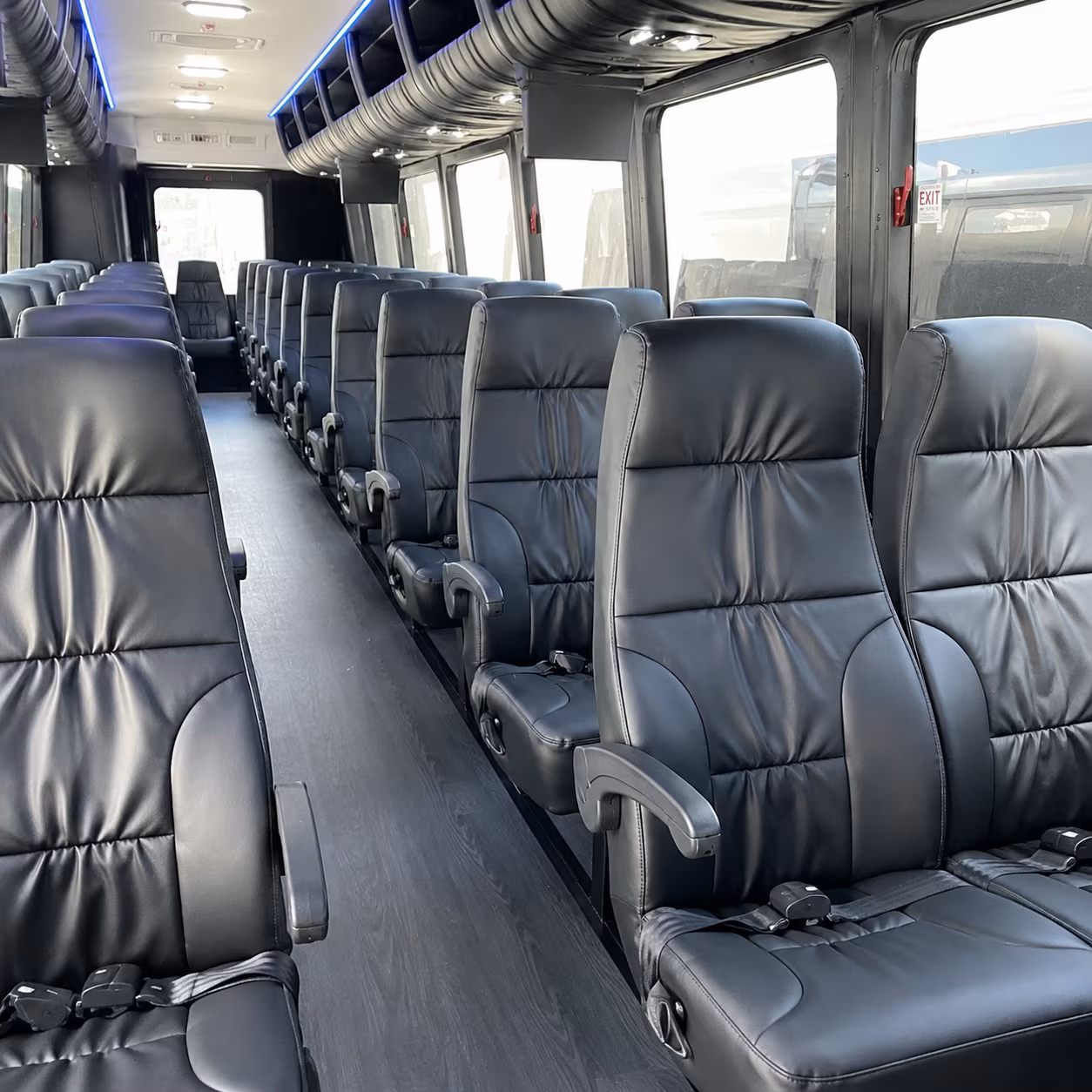 carson 35 passenger minibus interior
