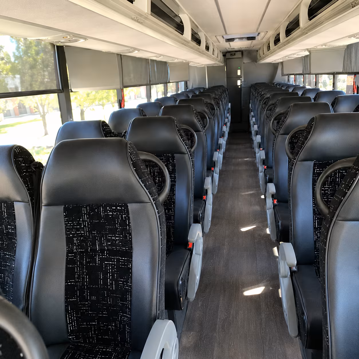 carson 56 passenger charter bus interior