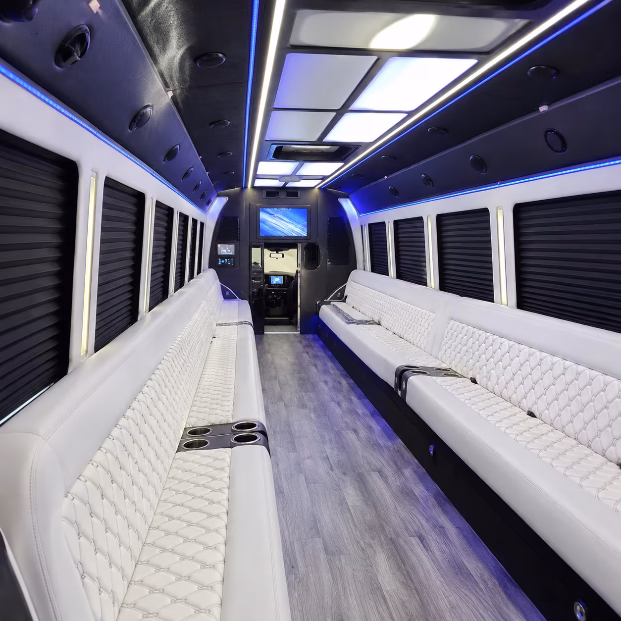 carson party bus rental interior