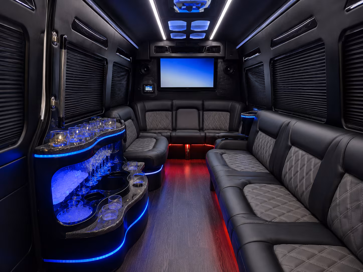carson sprinter limousine inside